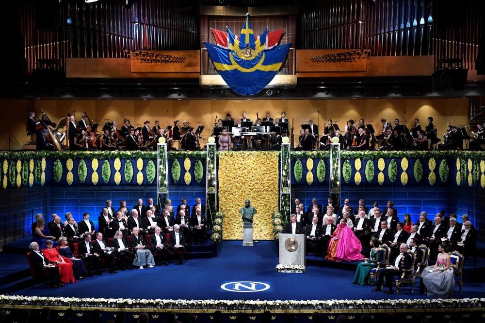 Ceremonia de entrega de los premios Nobel 2018 ...