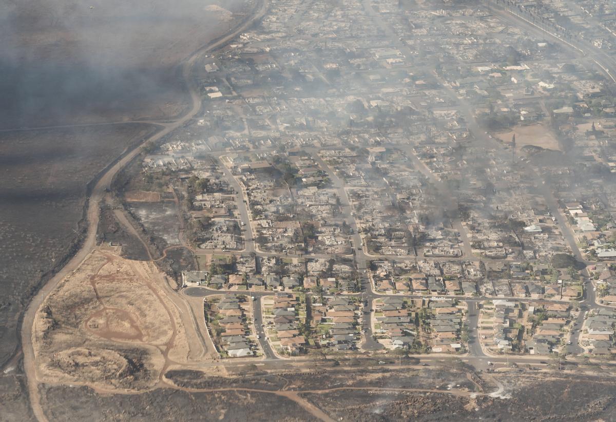 Incendios en la isla de Maui, en Hawái