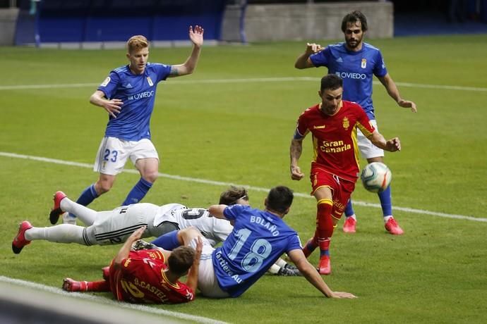 Real Oviedo VS UD Las Palmas en el Carlos Tartiere el 8 de julio de 2020 (Foto: Luis Manso).