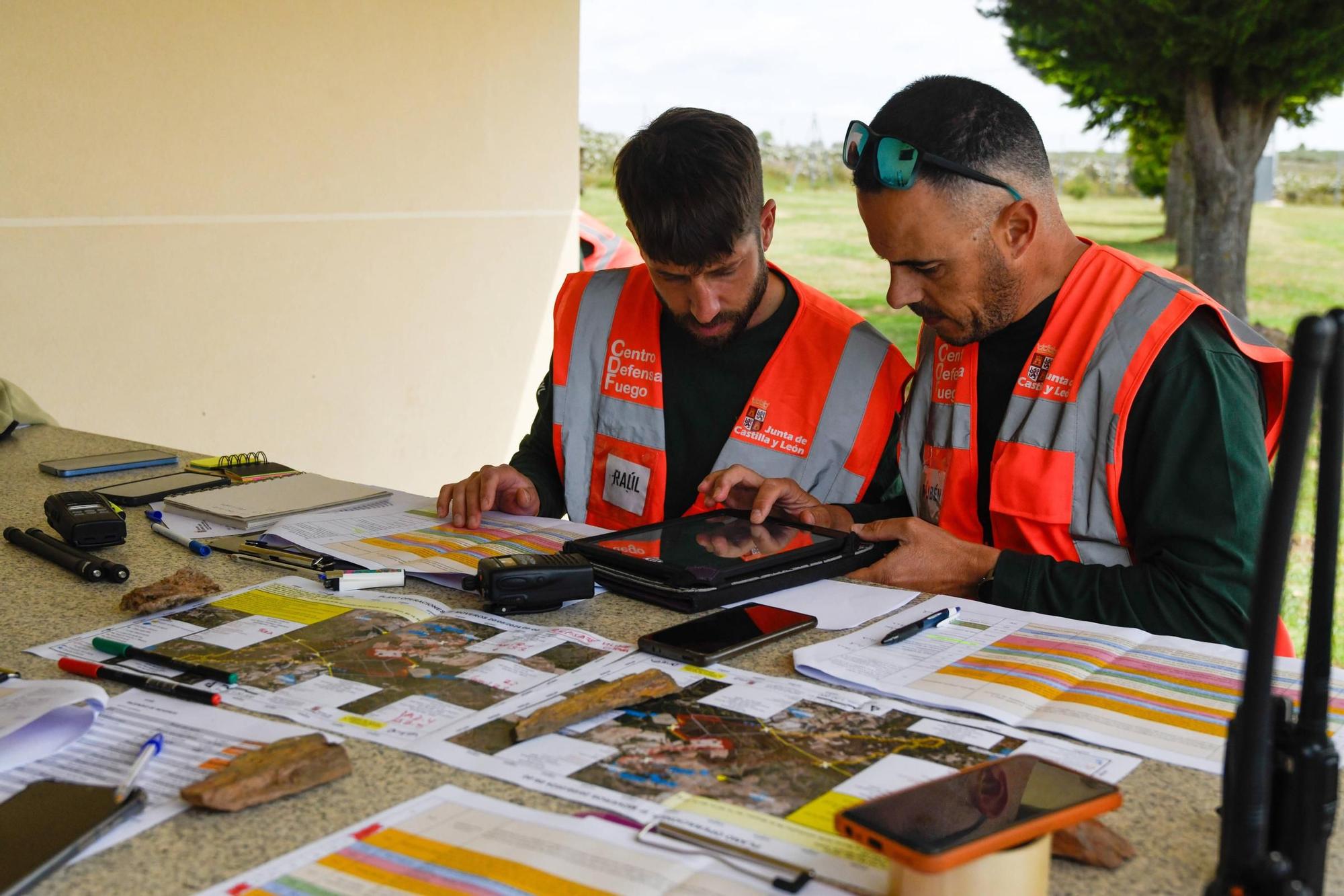 Así ha sido el simulacro forestal transfronterizo desplegado en Aliste