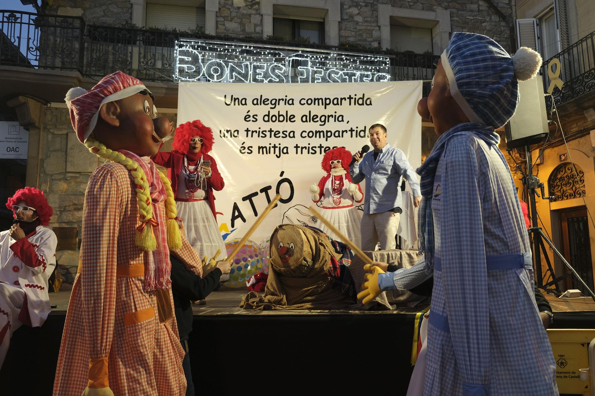 Festa del tió a Sant Vicenç