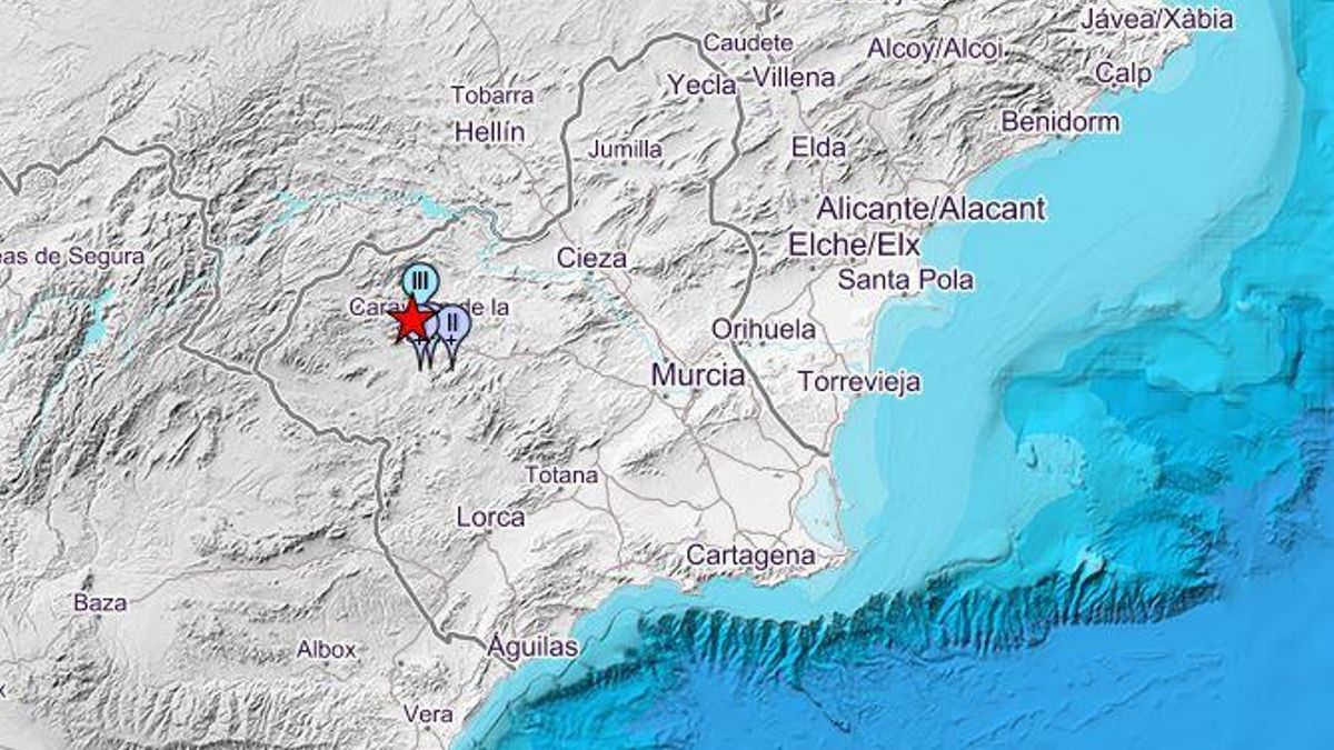Mapa del terremoto en el Noroeste