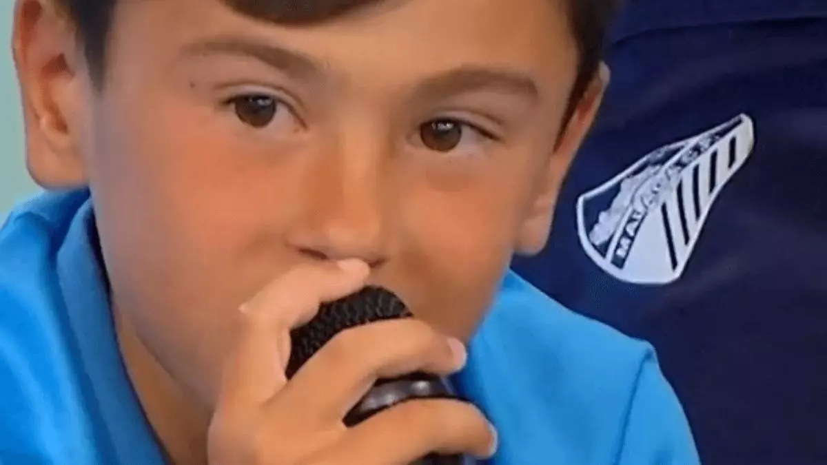 Neymar Zaragoza, el primo de Bryan que juega en el benjamín del Málaga