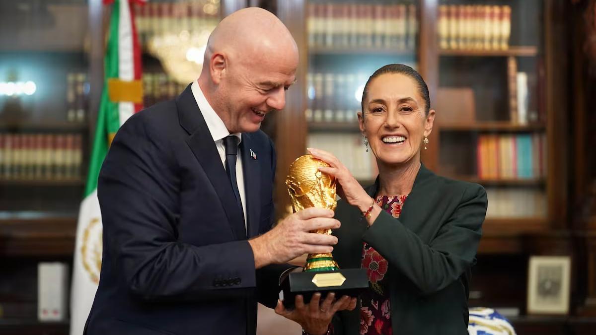 Infantino y Sheibaum, promocionando el Mundial 2026