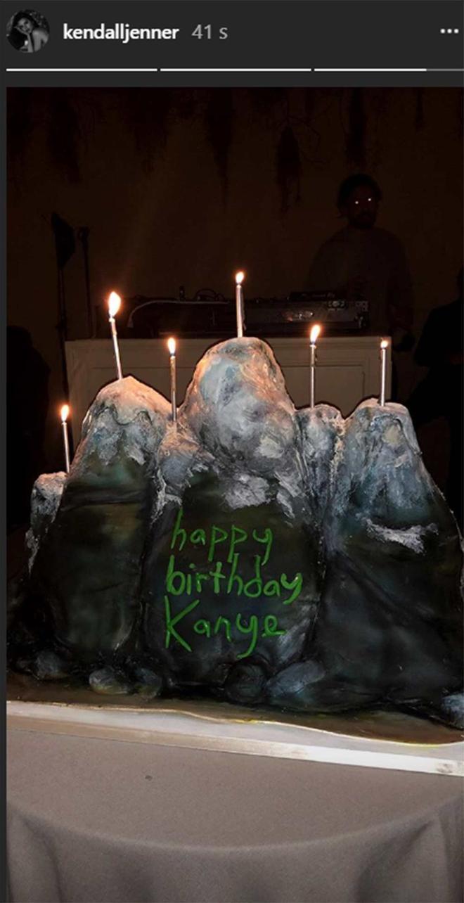La tarta de cumpleaños de Kanye WEst
