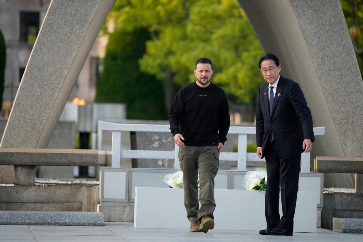 Zelenskiy en  la cumbre de líderes del Grupo de los Siete (G-7) en Hiroshima