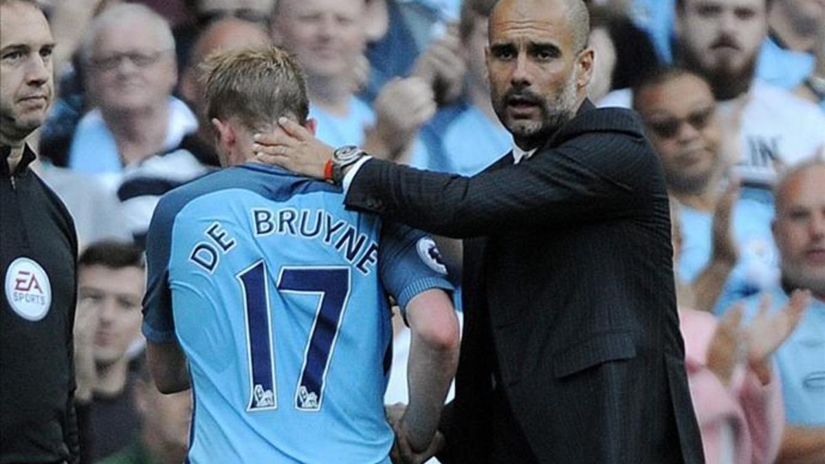 Guardiola elogió al belga De Bruyne