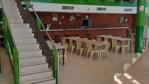 Vista de la cafetería de la prisión de Teixeiro.