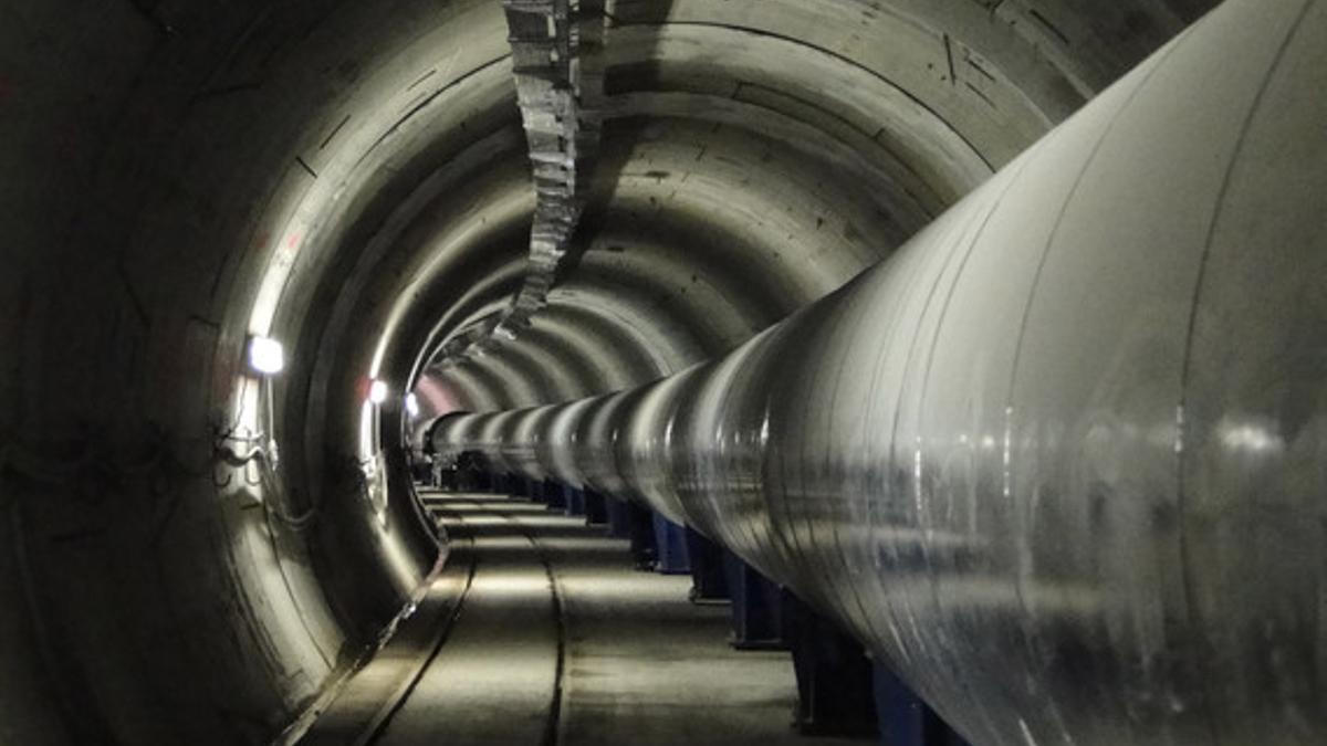 Conducción de agua de Trinitat-Fontsanta, gestionada por Aigües Ter Llobregat.