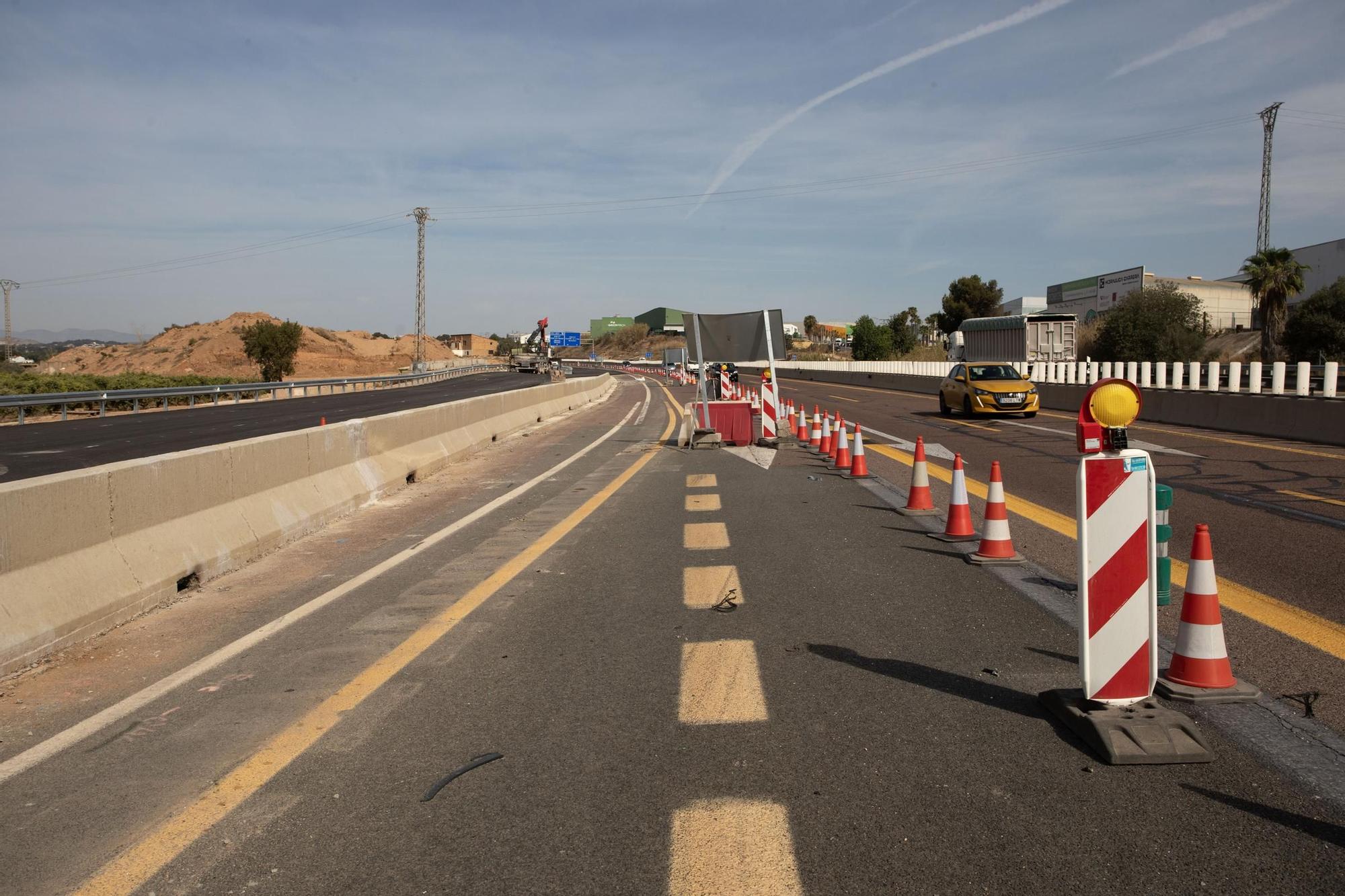 Obras de los accesos al aeropuerto de Manises