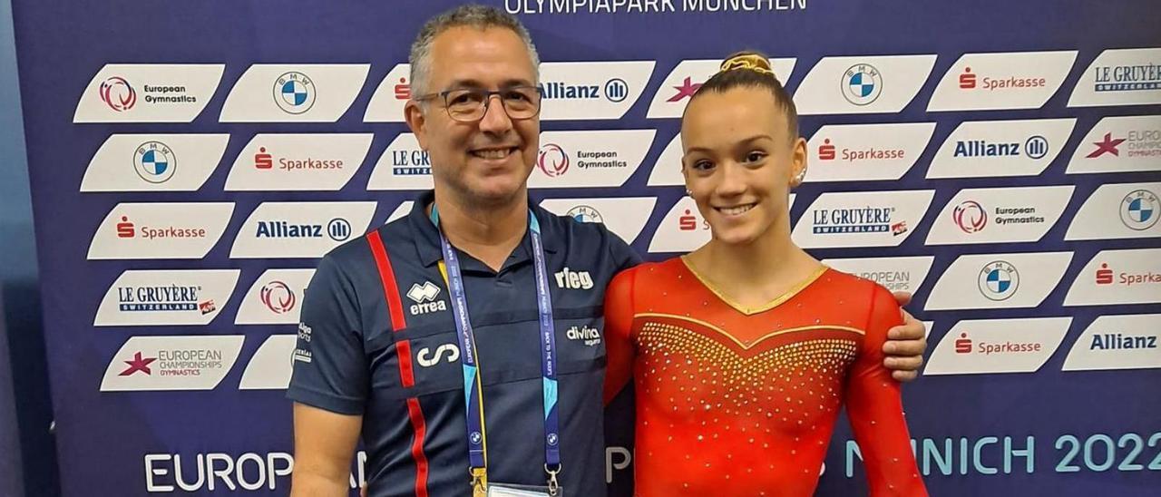 Xavier Casimiro i Laia Font, ahir a l’Olympiahalle de Munic | ARXIU PARTICULAR