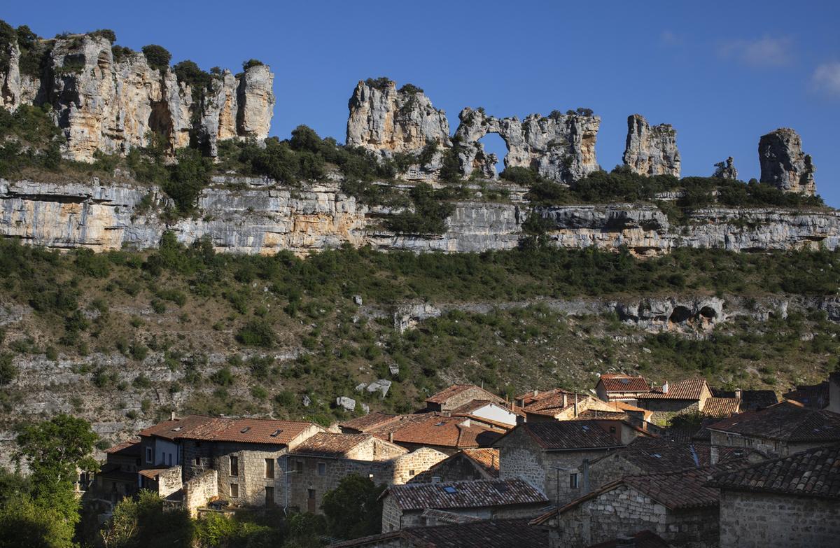 El pintoresco paraje de la comarca de Sedano.