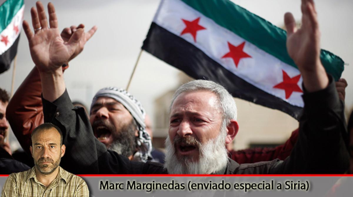 L’enviat especial d’EL PERIÓDICO a Síria, Marc Marginedas, comenta les imatges que va gravar durant la seva estada al país (23-2-2012).