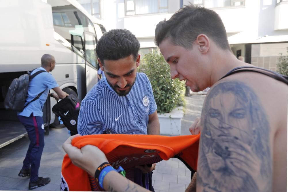 Arribada del Manchester City a Girona