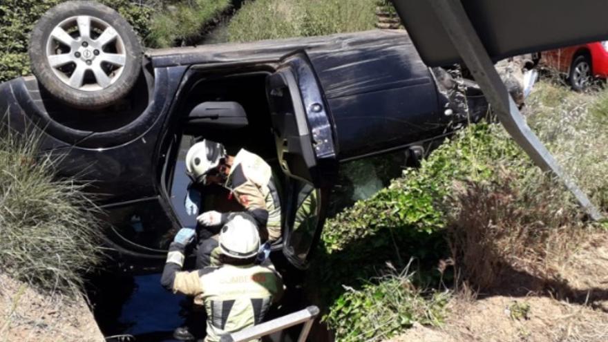 Operación de rescate tras el accidente