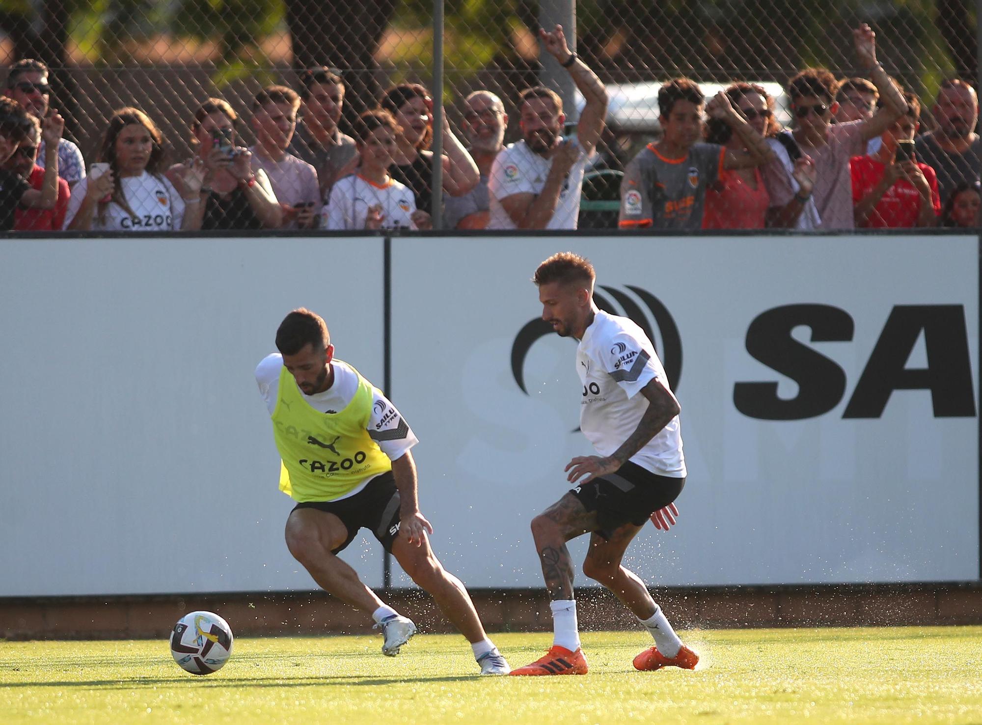 Las mejores imágenes del entrenamiento del Valencia CF