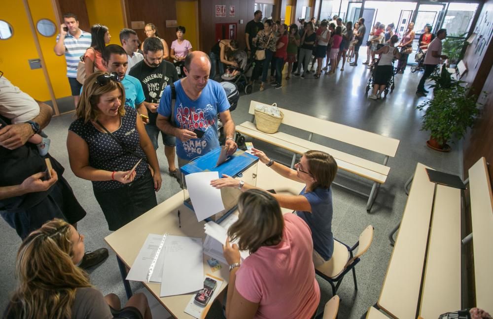 Votaciones de la jornada continua en Elche