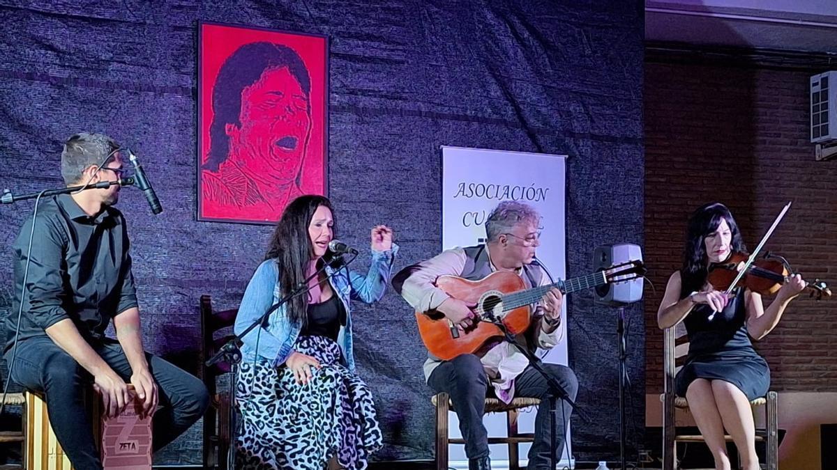Una actuación de la cantaora La Yiya en Córdoba.