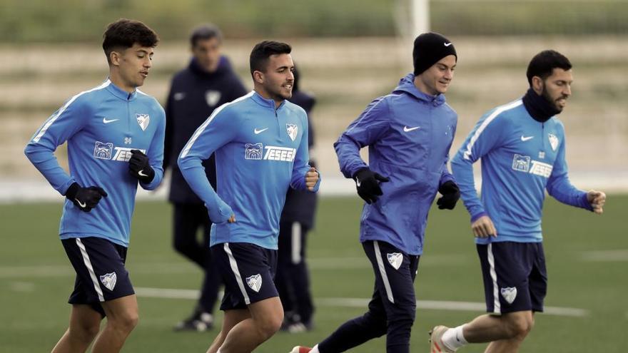 Imagen del entrenamiento de este miércoles