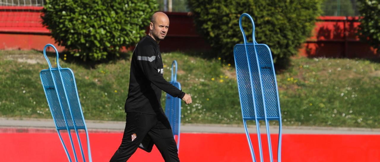 Miguel Ángel Ramírez, durante un entrenamiento.