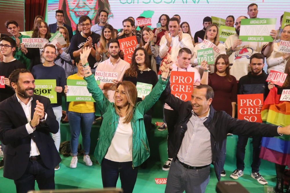 Susana Díaz participa en un acto electoral en la Facultad de Derecho