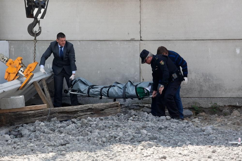 Un muerto y un herido grave en unas obras del parque empresarial de la ría de Avilés