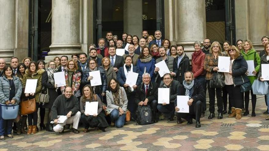 Los premiados en la convocatoria de las ayudas sociales