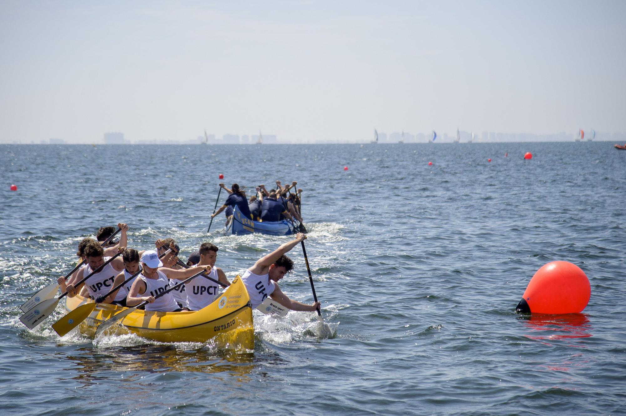 Así ha sido el campeonato de piragüismo Interuniversidad Playa Barnuevo en San Pedro