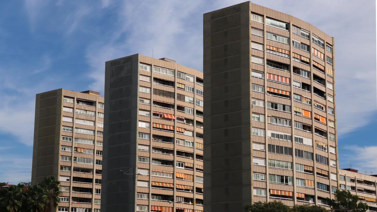 Blocs de pisos al barri de Sants de Barcelona