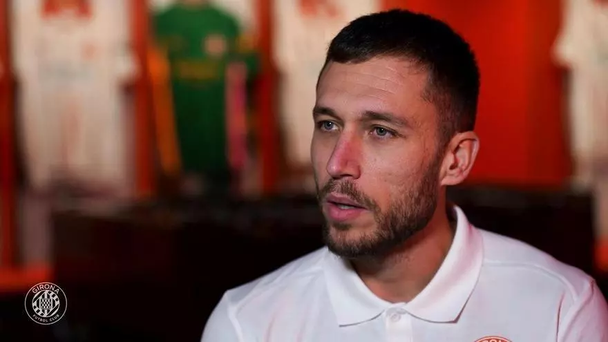 Rubén Blanco: "No tuve ninguna duda. El Girona es un club que me transmite muchísimas cosas"