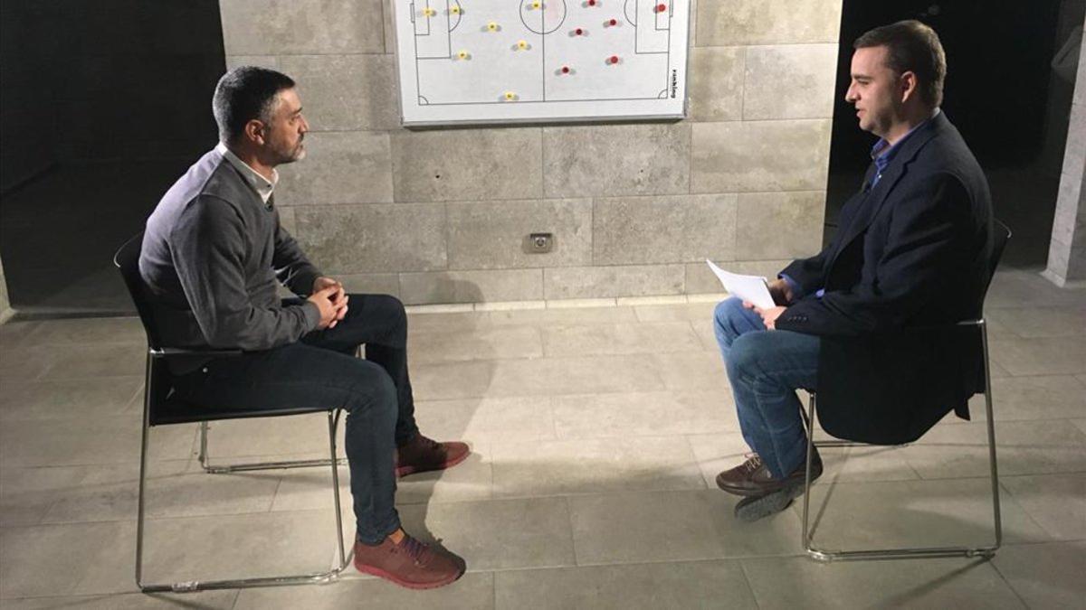 García Pimienta fue entrevistado en Barça TV por Jaume Marcet