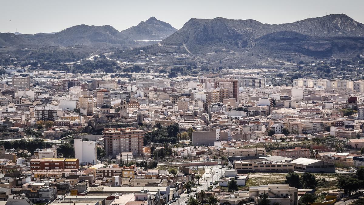 Vista panorámica de Elda.