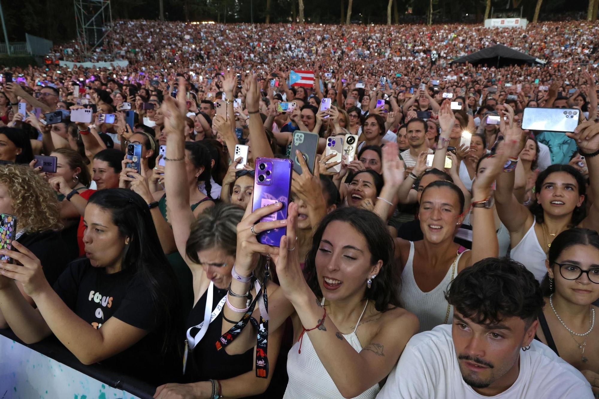 El concierto de Luis Fonsi en Castrelos, en imágenes