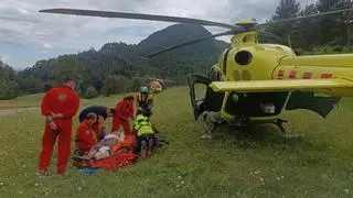 Rescaten un pastor caigut per un barranc a Castell de l'Areny