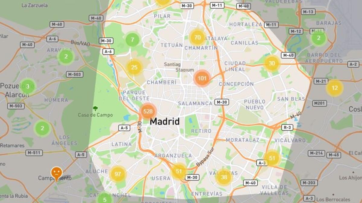 Mapa de Madrid