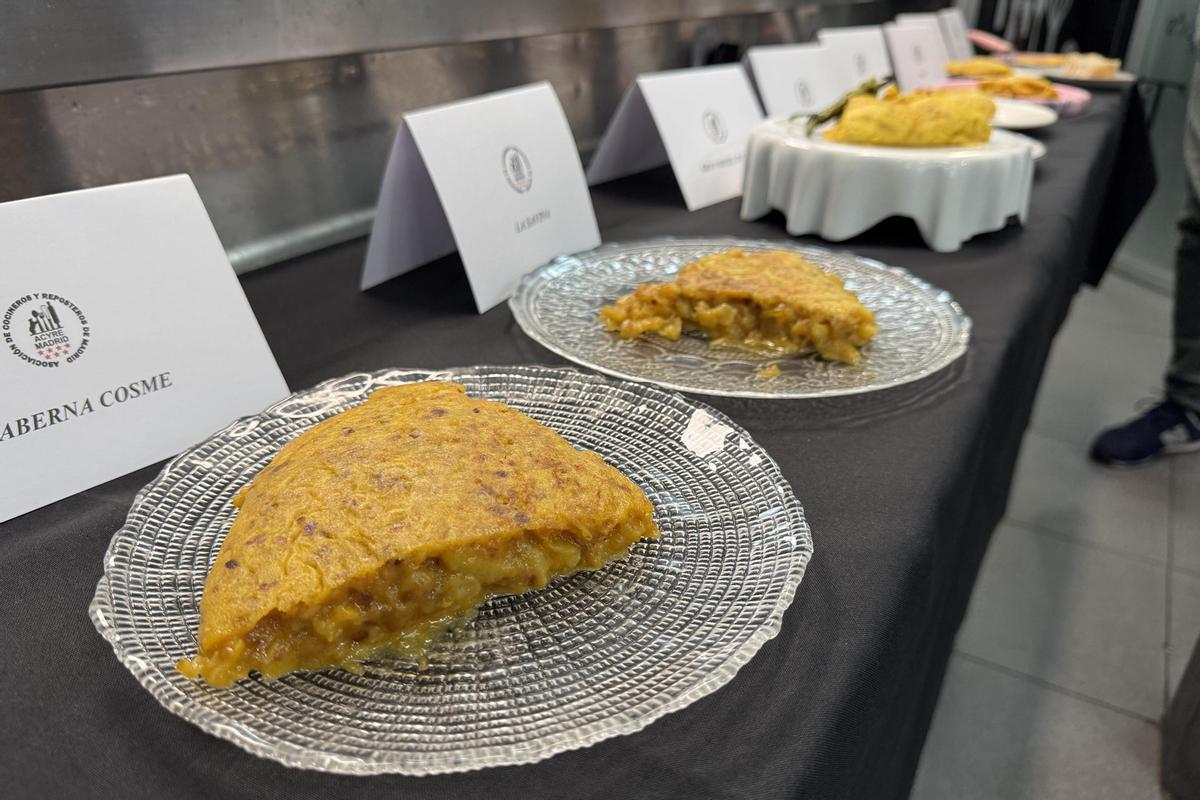 Tortillas del concurso de ‘La mejor tortilla de patata de la Comunidad de Madrid’.