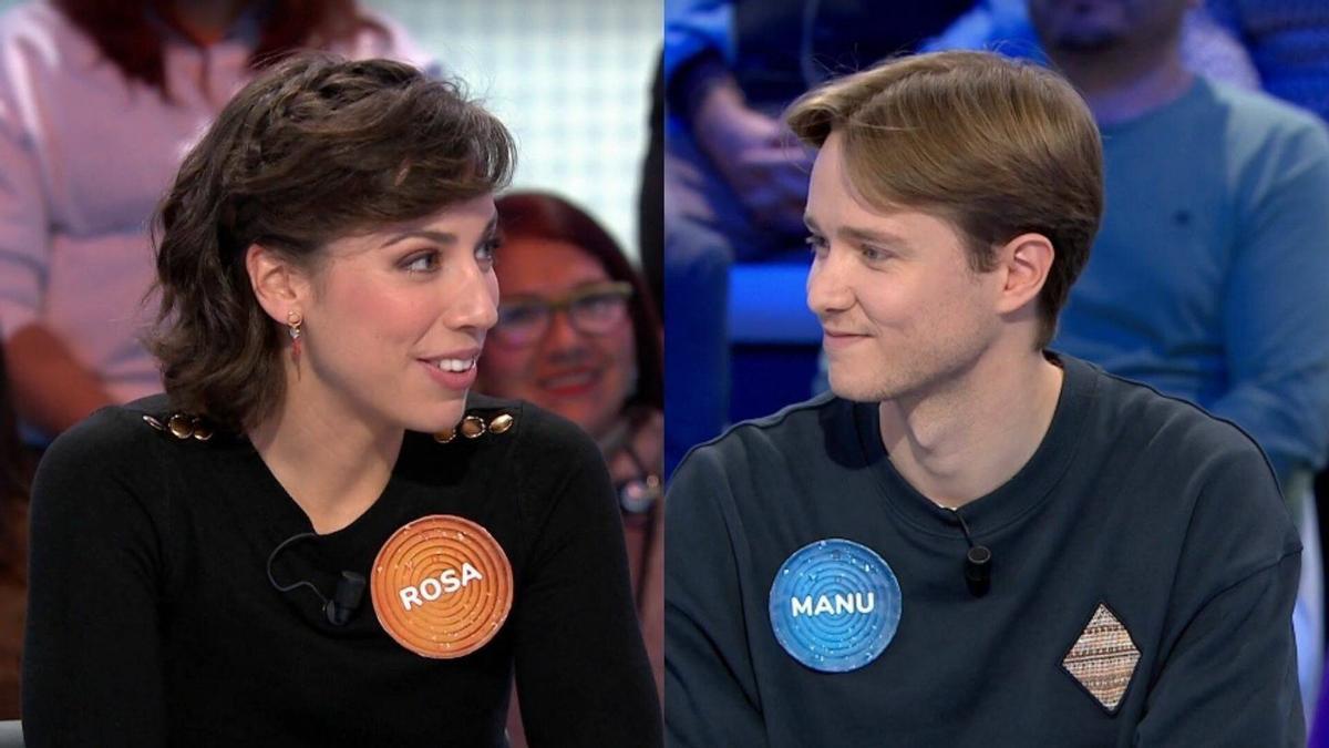 Rosa y Manu, en Pasapalabra.