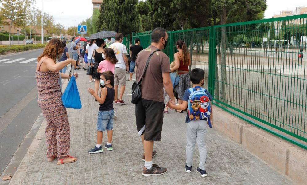 Inicio del curso en el CEIP Vilamar, en el Port de Sagunt.