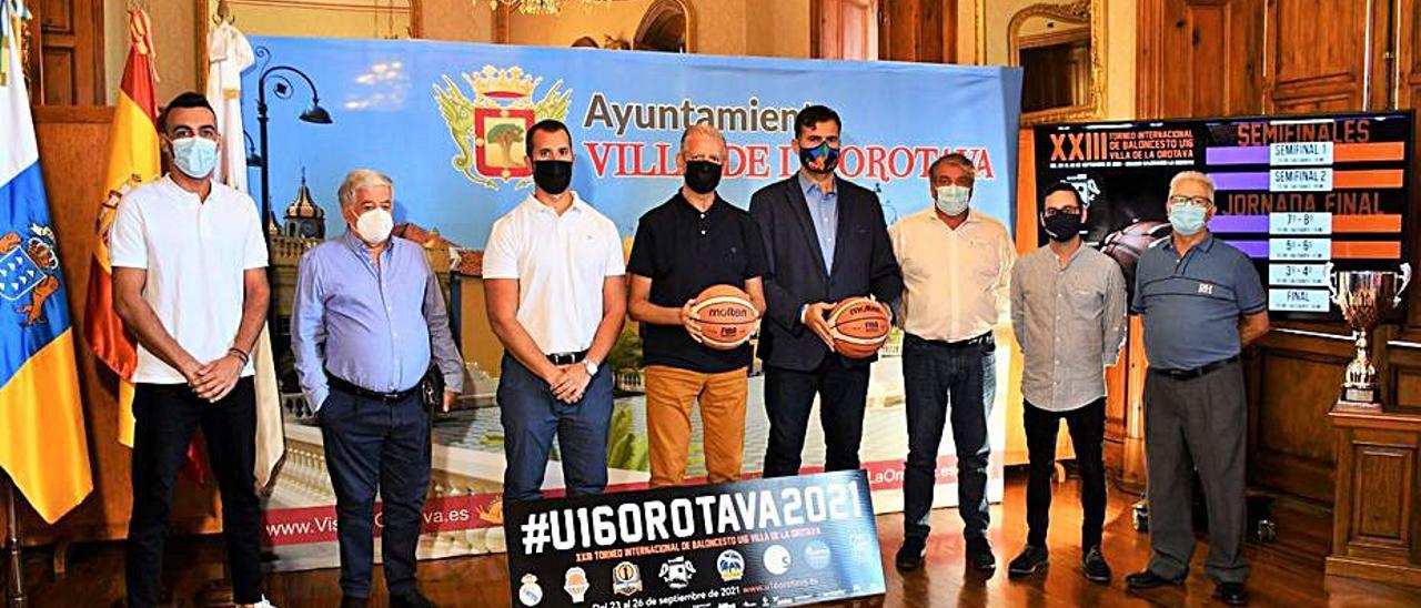 El torneo fue presentado ayer en el ayuntamiento de La Orotava.