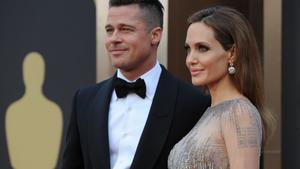 Brad Pitt y Angelina Jolie en los premios Oscar de 2014