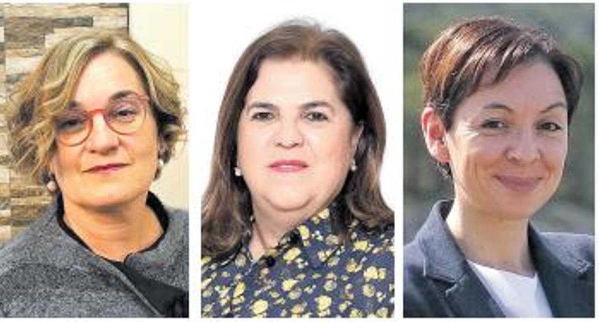 Inés Monteagudo (PPdeG), Caridad González (PSdeG) y María Lago (BNG); candidatas a la alcaldía de Muros (A Coruña) / CEDIDAS