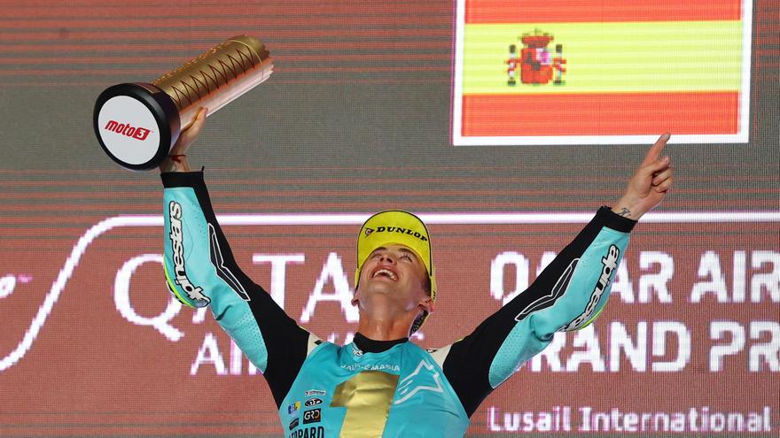 Las imágenes de Jaume Masià como campeón del mundo de Moto3 en Catar