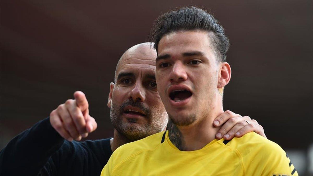 Ederson lleva dos temporadas junto a Pep Guardiola