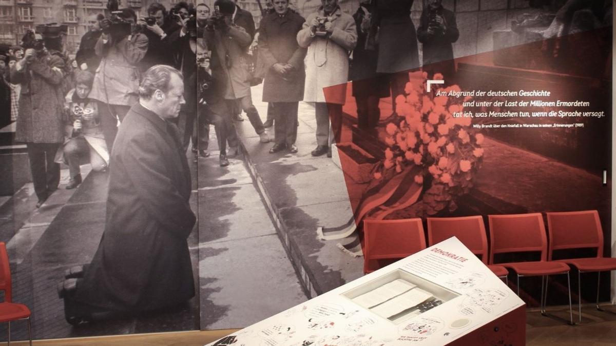 La icónica imagen del canciller alemán Willy Brand, en el gueto de Varsovia en 1970.