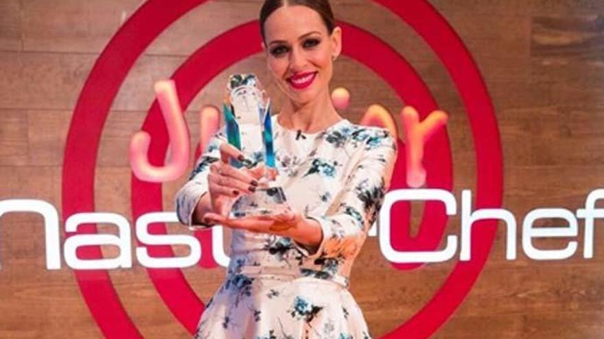 Eva González en la última edición de &#039;MasterChef Junior&#039;.