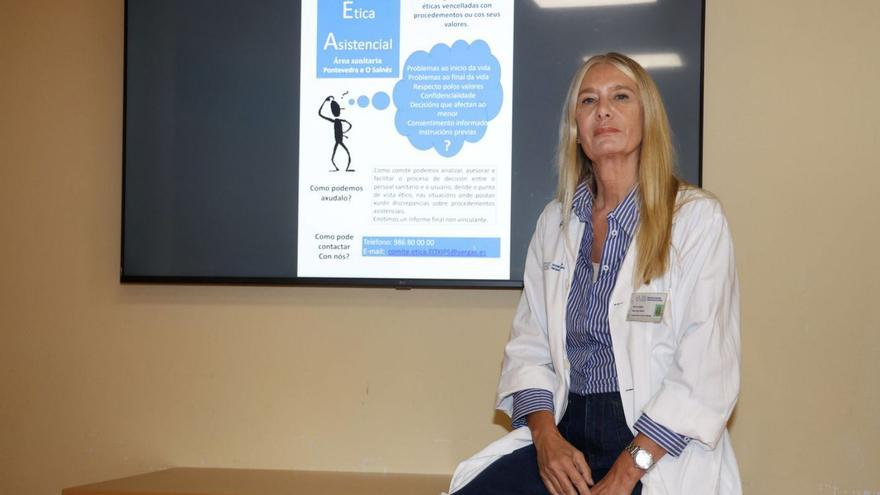 Silvia Sánchez Radío, presidenta del CEA del área sanitaria de Pontevedra y O Salnés. |  Gustavo Santos