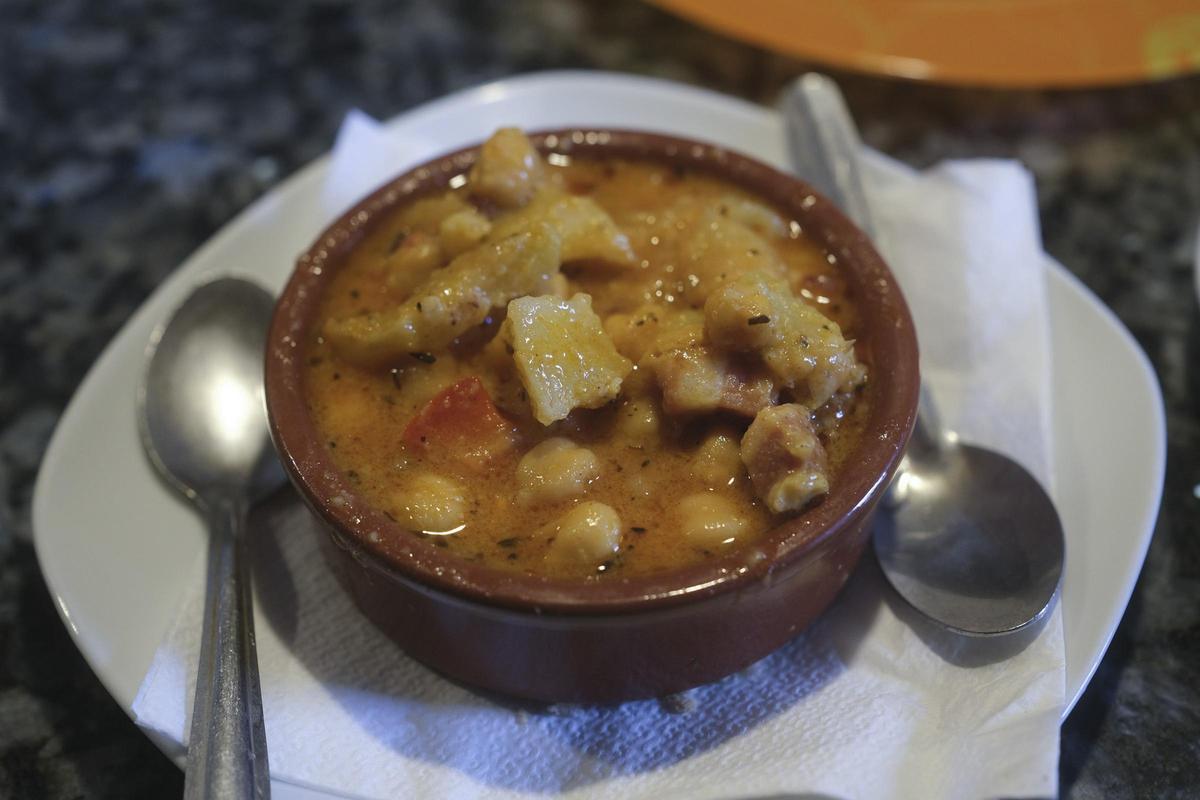 Una tapa de 'garmanzana'.