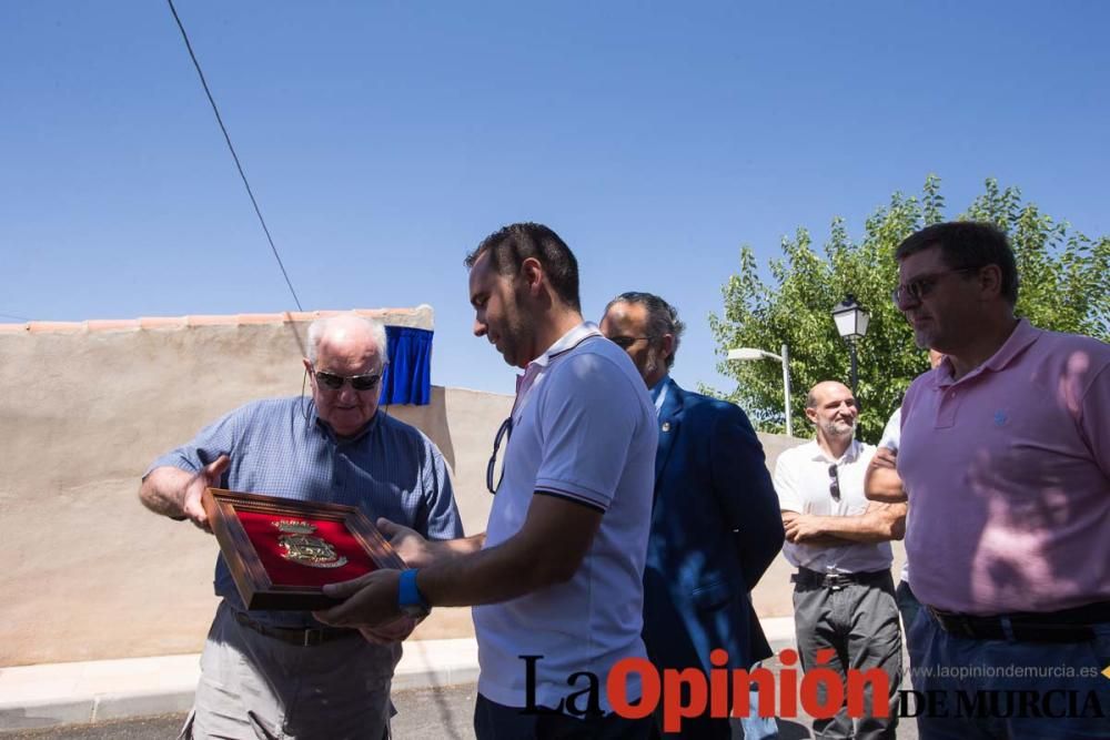 Calle al profesor Walker en la pedanía caravaqueña