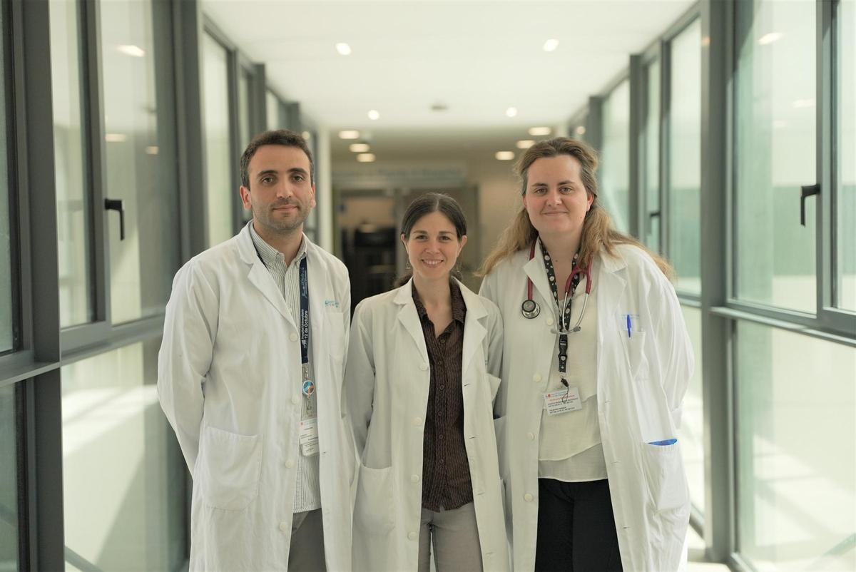 Los investigadores Roberto García, María Linares y Magdalena Corona
