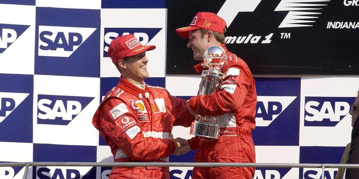 Michael Schumacher y Rubens Barrichello son, junto a Kimi Räikkönen, las leyendas a las que supera Fernando Alonso